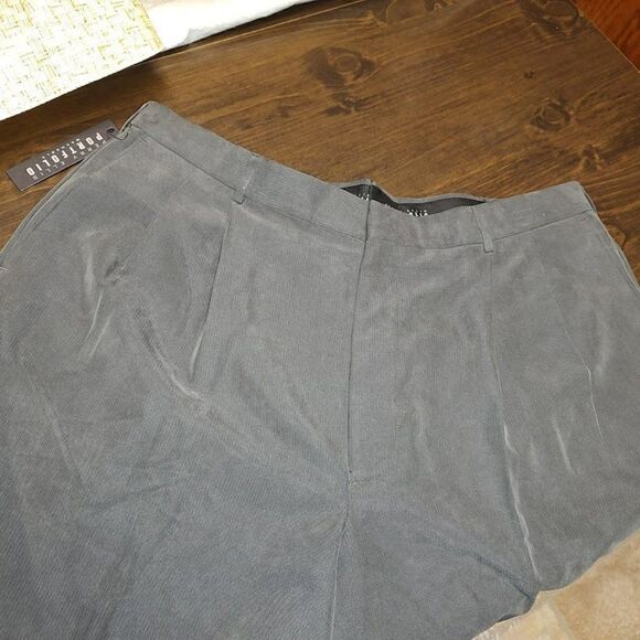 New Perry Ellis Portfolio Asphalt Colored Pants size Men's 38/29 - Picture 2 of 3